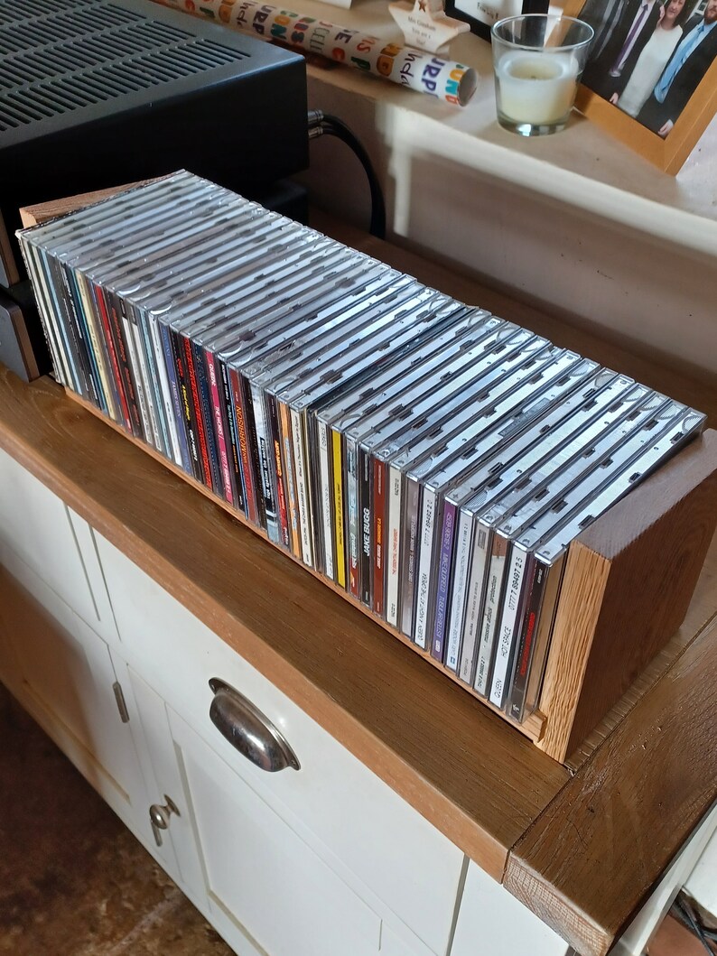 Oak Cd Display Rack - Etsy UK