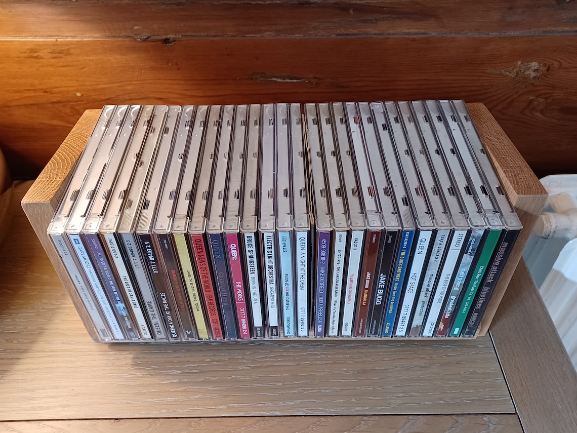 Oak Cd Display Rack - Etsy UK