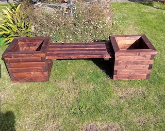 Handmade Garden planter with seat