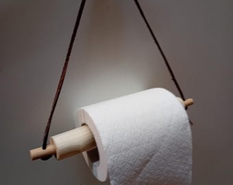 Hand Carved Toilet roll holder
