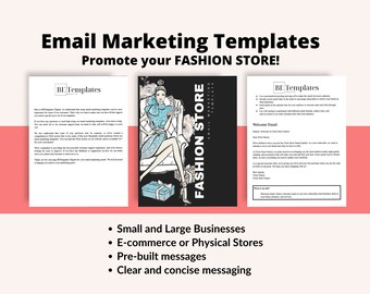 Fashion Store Email Marketing Templates Drive Sales Engagement Online Store Ecommerce Email Scripts Fashion Promotions Business