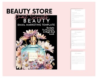 Beauty Store Email Marketing Templates Customizable Email Scripts Promote Ecommerce Business Beauty industry templates