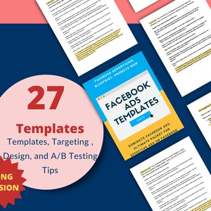 Ads Templates Social Media Marketing Prewritten Scripts Business Ecommerce Digital Marketing Online Promotion Ad Creation Design