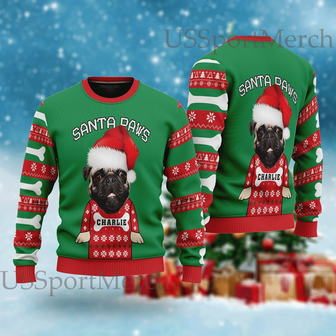 Personalized Face Sweater for Christmas Custom Ugly Christmas Etsy