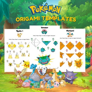 10 Pokemon Origami Paper Templates Pokemon Party Games, Pokemon Party ...