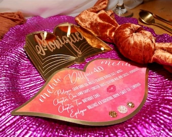 Custom Themed Name Table Decor