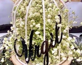Custom Name Table Decor
