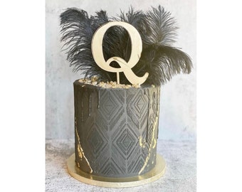 Custom Cake Topper, Initial Cake Topper, Birthday Cake Topper, Personalized Cake Decorations, Wedding Cake Toppers