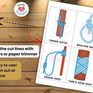 Camp Knot Bundle Flashcards Printable Scout Knot Cards Most Useful ...