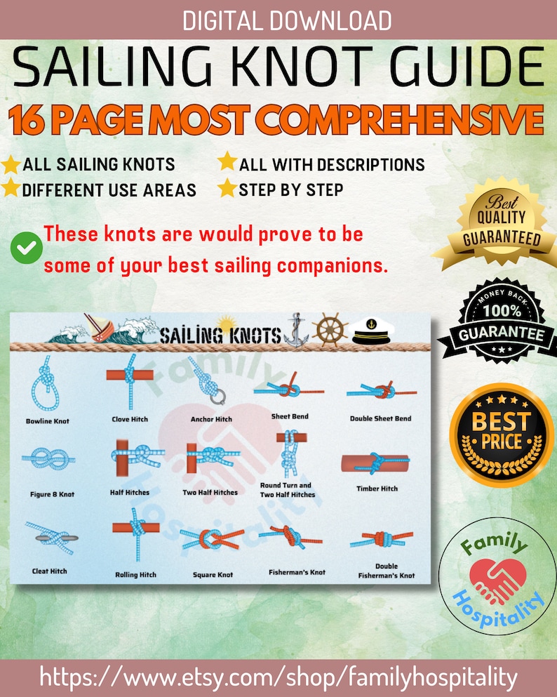 Sailing Knot Printable Sail Knot Sheet Most Effective Knots Most