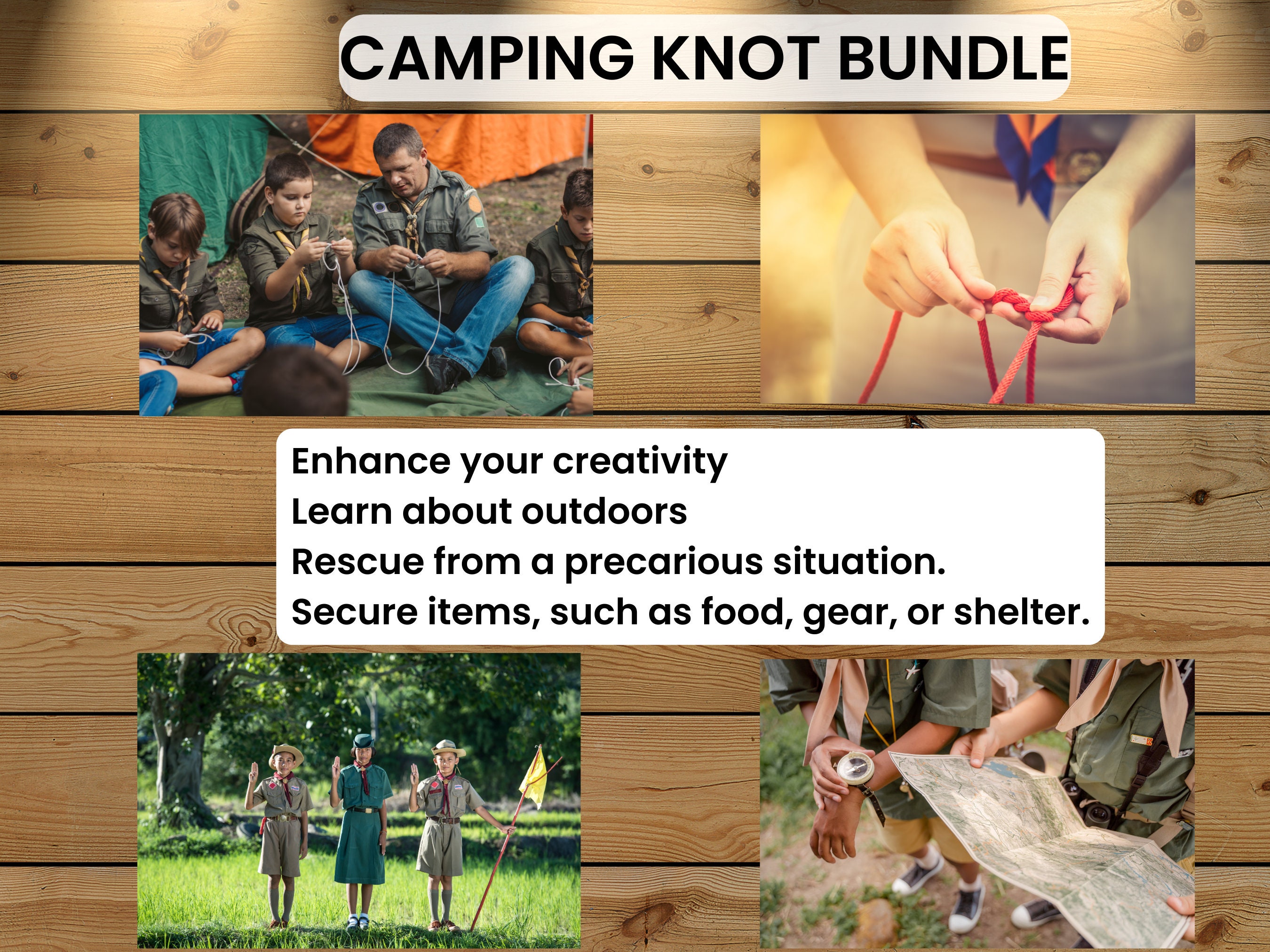 Camp Knot Bundle Flashcards Printable Scout Knot Cards Most Useful ...
