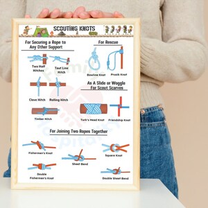 Camp Knot Bundle Flashcards Printable Scout Knot Cards Most Useful ...