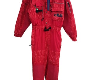 Ski suit Fila Vintage Red L
