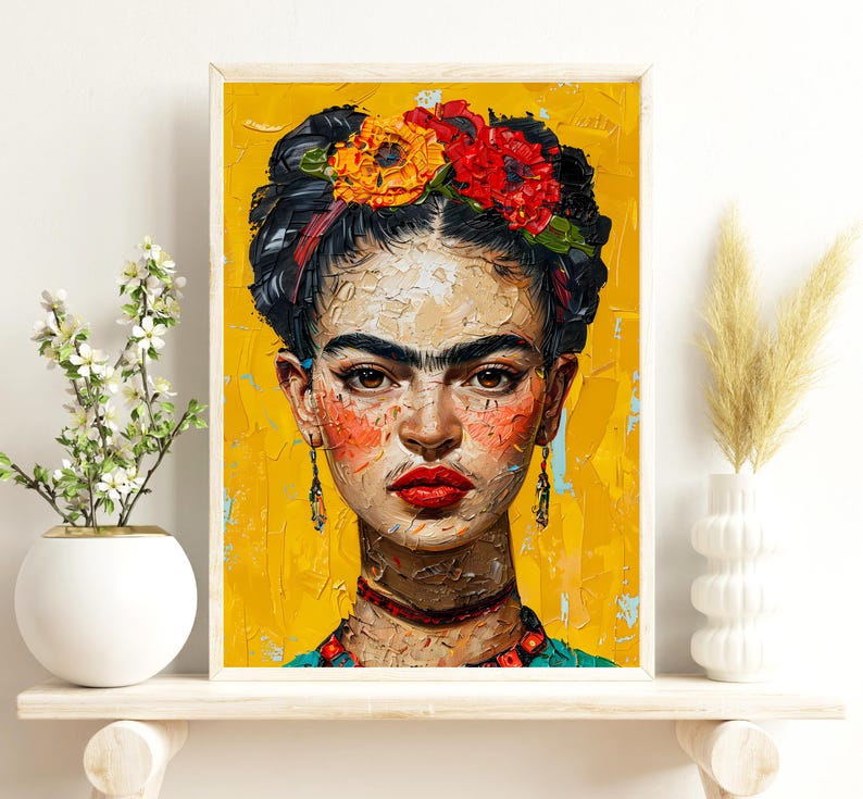 Frida Kahlo Art Print: Trendy Maximalist Wall Art (digital Download) - Etsy