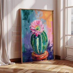 Boho Cactus Digital Print, Cactus Wall Art, Cactus Wall Print, SouthWestern Wall Art Decor,  Desert Cactus Wall Art Instant Download