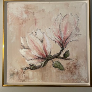 ORIGINAL KUNSTWERK Magnolien in Abstraktion graf.artwork Bild 4