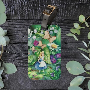 Alice im Wunderland Schmetterling Gepäckanhänger