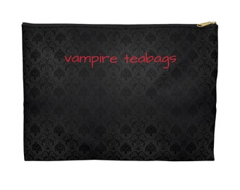 Gothic Personal Hygiene Accessory Pouch With Dark Humor