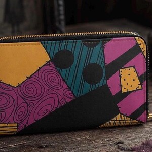 Sally Patchwork Dress Zipper Wallet