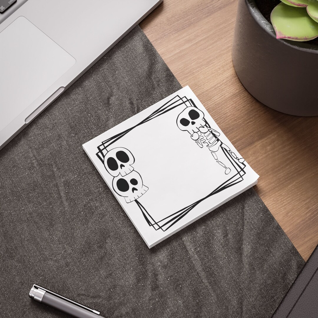 Skeleton Bones Postit® Note Pads Etsy