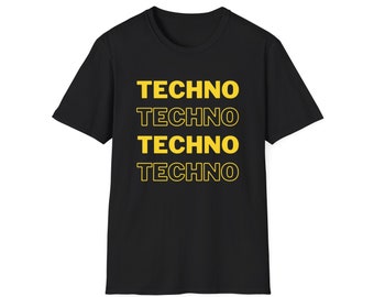 Techno Music T-shirt - Classic Techno T-shirt - Techno Music Production - Techno Club Wear  -Underground Techno - Detroit - Acid Techno