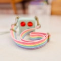 Soft & Vibrant rainbow crossbody shoulder bag yoto mini strap for little children product logo