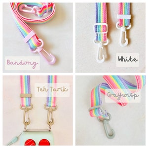 Soft & Vibrant rainbow crossbody shoulder bag yoto mini strap for little children image 8