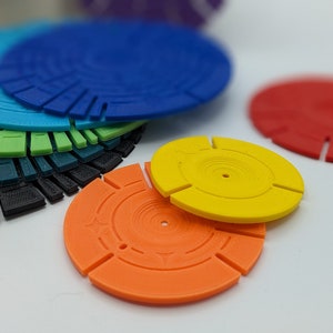 Guide de divisions / Polymer clay tool / Pottery tool / Star disc / PLA 3D print / Pop shape tools image 4
