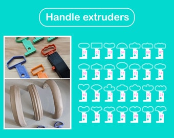 Handle clay extruder / Mirette pour anses / Pottery tool / PLA+ 3D print / Shape guide / Ceramic utensil / Pop shape tools