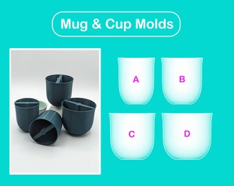 Pottery Mug and Cup mold / Pottery form / Modeling tool / Base guide / Pop shape tools