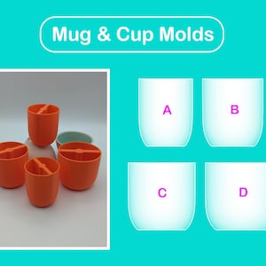 Mug and Cup mold / Pottery form / Modeling tool / PLA+ 3D print / Base guide / Pop shape tools