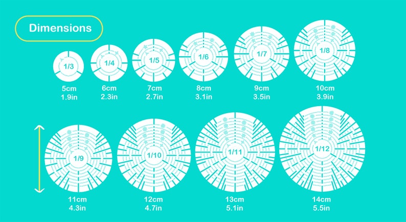 Guide de divisions / Polymer clay tool / Pottery tool / Star disc / PLA 3D print / Pop shape tools image 8