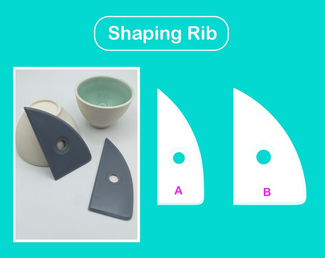 Pottery Ribs With Ruler Pottery Shaping Rib / Pottery Tool / Pottery Rib / Shape Guide / Pop ...