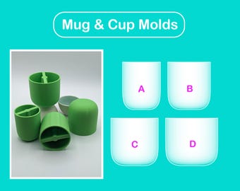 Pottery Mug and Cup mold / Pottery form / Modeling tool / Base guide / Pop shape tools