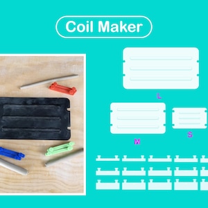 Coil Maker / Clay tool / Pottery tool / Thickness rolling gauge / PLA+ 3D print / Pop shape tools