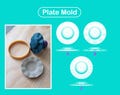 Pottery Plate mold / Pottery form / Modeling tool / Base guide / Pop shape tools product logo