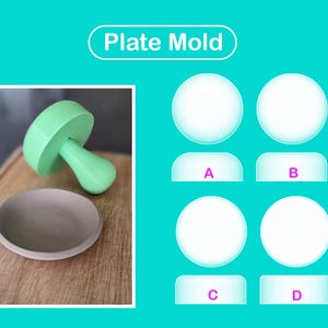 Plate mold / Pottery form / Modeling tool / PLA+ 3D print / Base guide / Pop shape tools