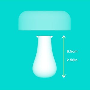 Puede incluir: L&aacute;mpara de cer&aacute;mica blanca con parte superior redondeada y base alta y estrecha. La l&aacute;mpara mide 6,5 cm (2,56 pulgadas) de alto.