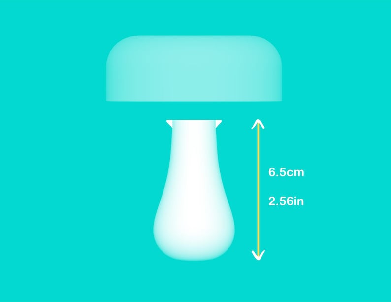 Puede incluir: L&aacute;mpara de cer&aacute;mica blanca con parte superior redondeada y base alta y estrecha. La l&aacute;mpara mide 6,5 cm (2,56 pulgadas) de alto.
