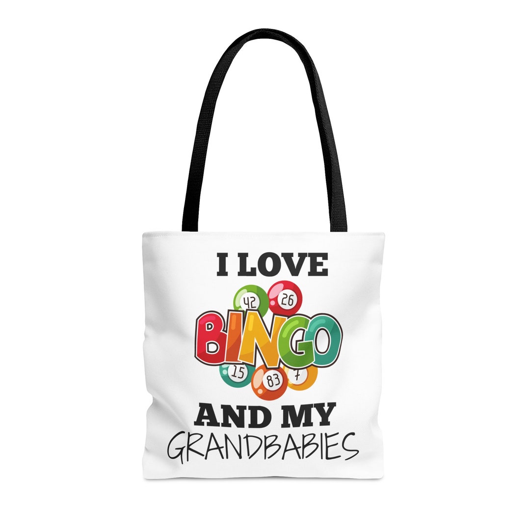 Bingo Tote Bag Tote 3 Sizes Bingo Players Tote Grandparents Tote Bag