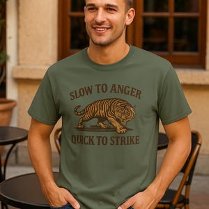 Easy Tiger Graphic Tee: Distressed Vintage Comfort Colors T-Shirt