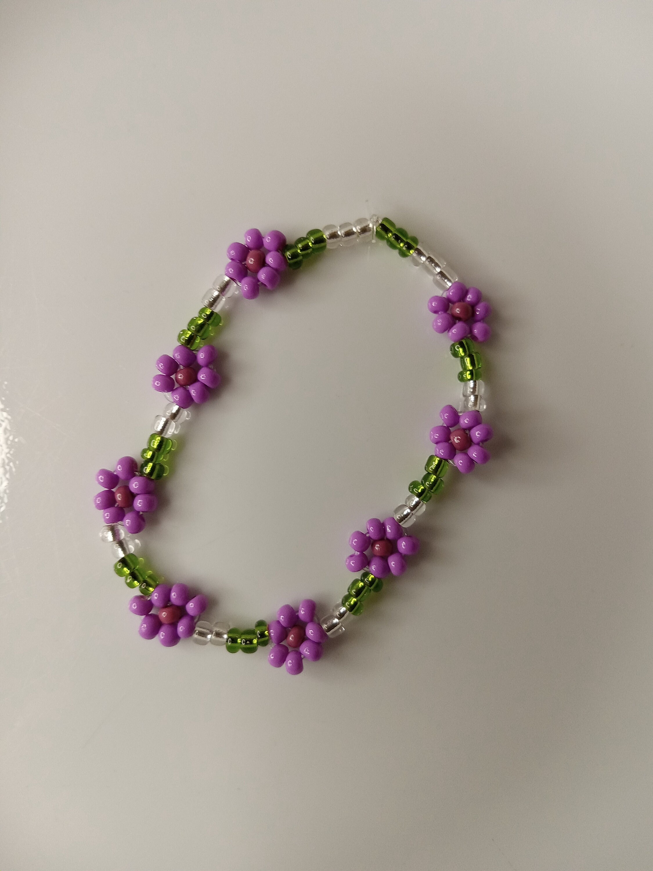 Purple flower bracelet deals
