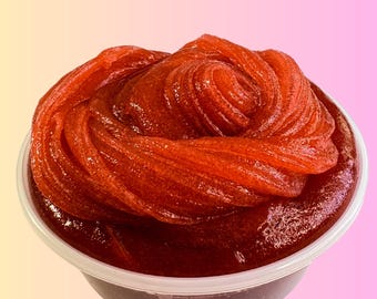 Red Cherry Icee Slime, Scented Stress Relief, Party Favors, Neutral gift for kids, Gift for adults