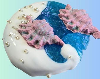Kit de slime de arcilla de sirena oceánica, regalo de fiesta de slime perfumado para hacer tú mismo, regalo neutro para niños, regalo para adultos