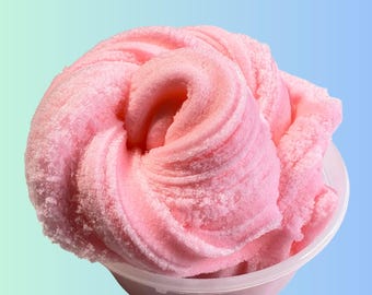Bubble Gum Scented Icee Cloud Slime, Stress Relief Sensory Toy, Neutral gift for kids, Gift for adults