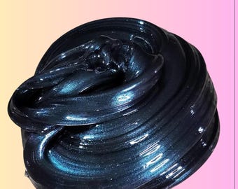 Color Shift Black Slime, Iridescent Chameleon Slime Party Favor, Neutral gift for kids, Gift for adults