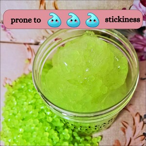 Glow in the Dark Green Slime, Slime Party Favors, Homemade Unscented Slime, Gender Neutral Gift for Kids, Stress-relieving Gifts for Adults image 3