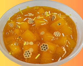 Honey Scented Jelly Cube Slime, Stress Relief, Party Favors, Neutral gift for kids, Gift for adults