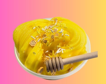 Icee Honey Slime, Honeycomb Sprinkles, with Honey Wand, Neutral gift for kids, Gift for adults