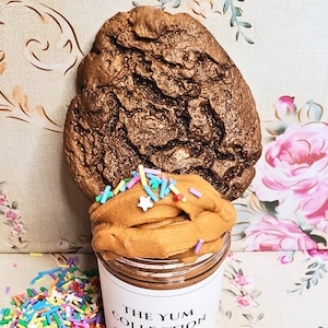 Cookie Dough DIY Slime Kit: Fudge Scented Slime with Sprinkles